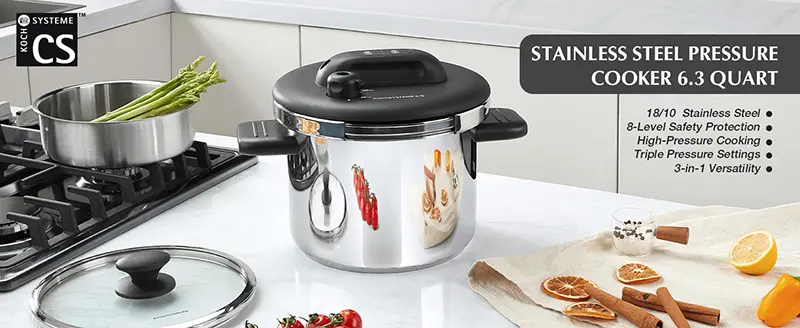 6L Stainless Steel Pressure Cooker