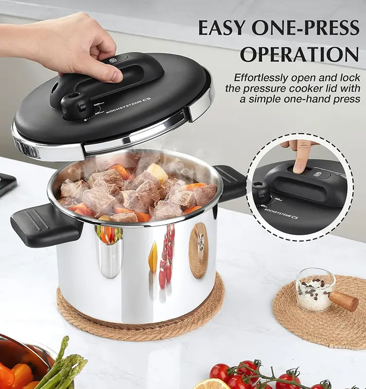 6L Stainless Steel Pressure Cooker