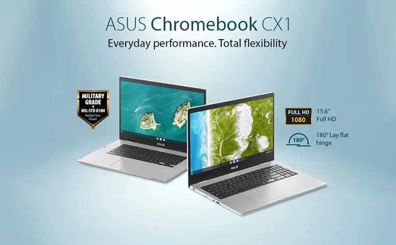 ASUS Chromebook CX1 15.6″ FHD Laptop