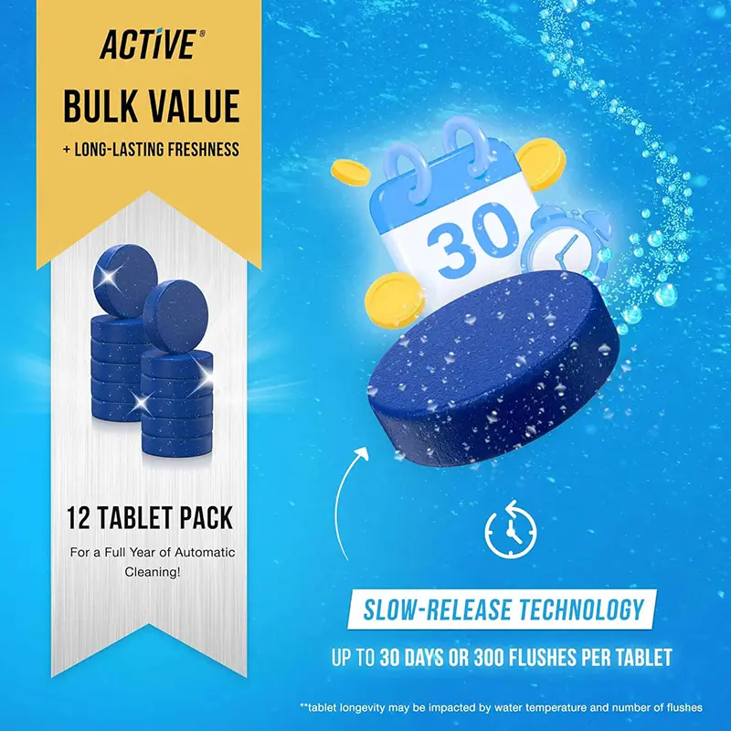 Automatic Toilet Bowl Cleaner Tablets off