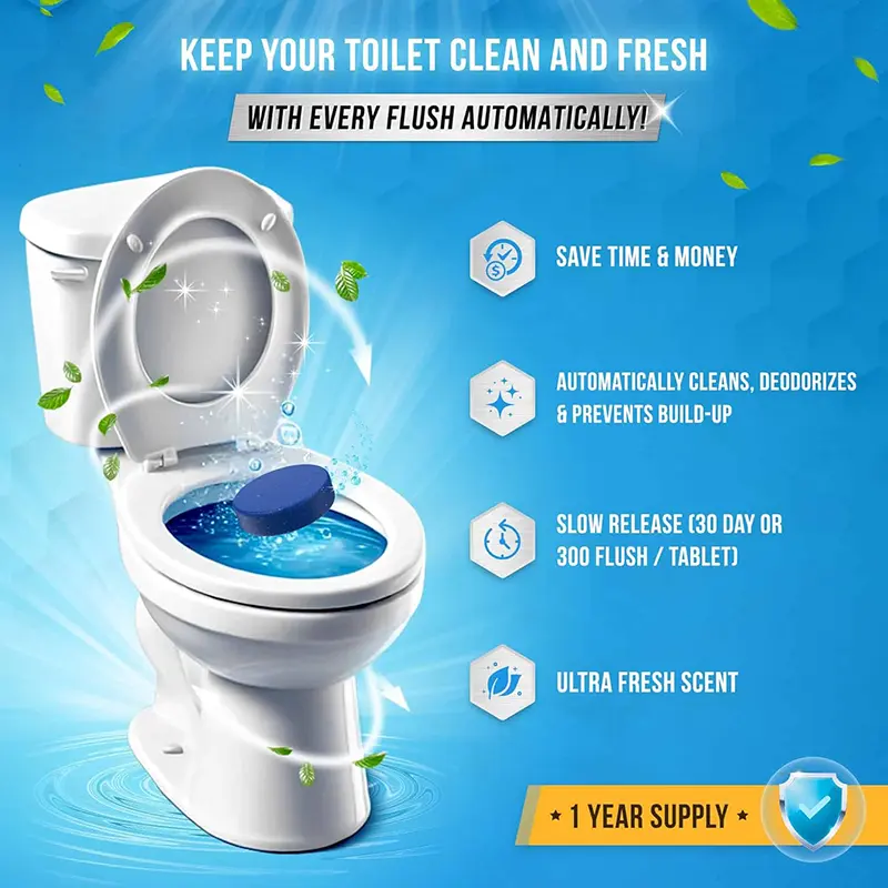 Automatic Toilet Bowl Cleaner Tablets off
