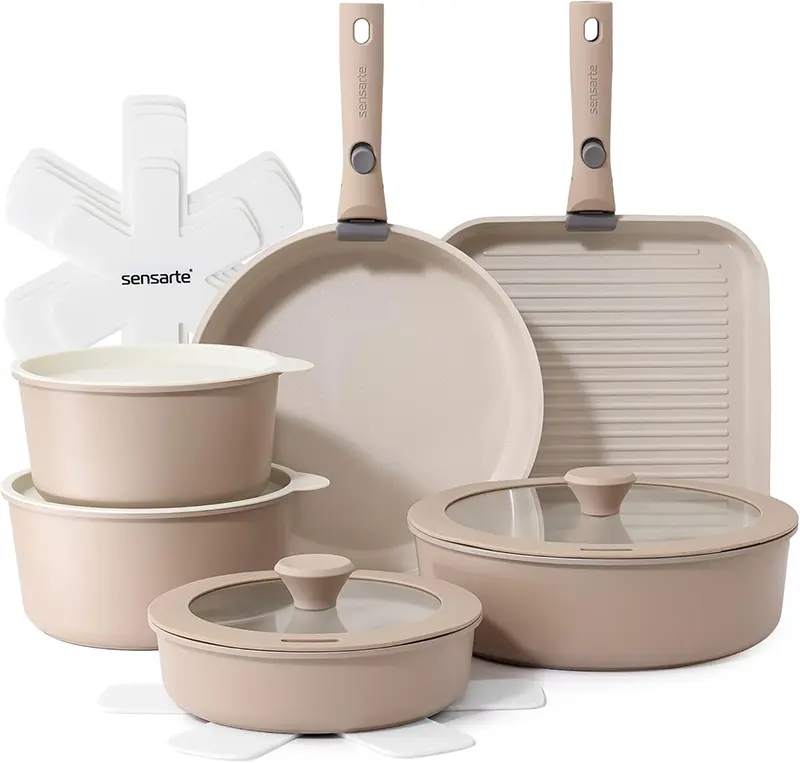 ceramic cookware set with removable handles review
