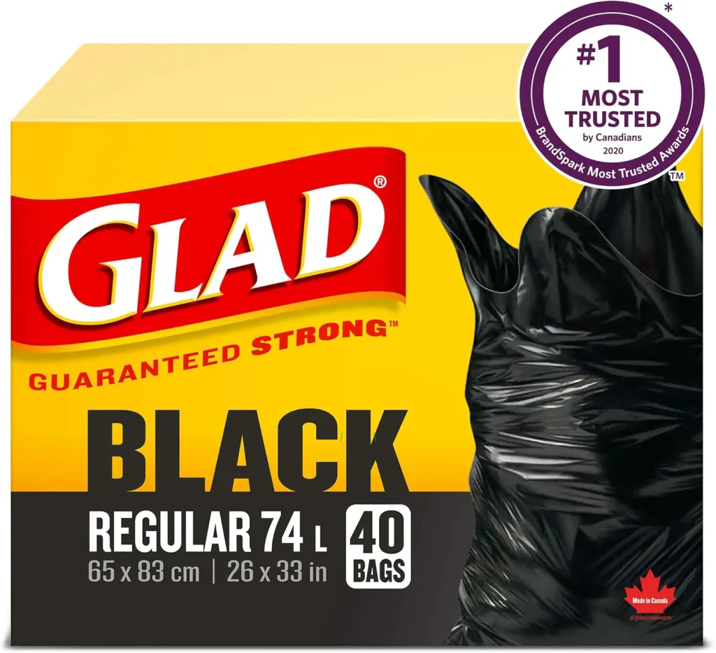 Glad Black Garbage Bags