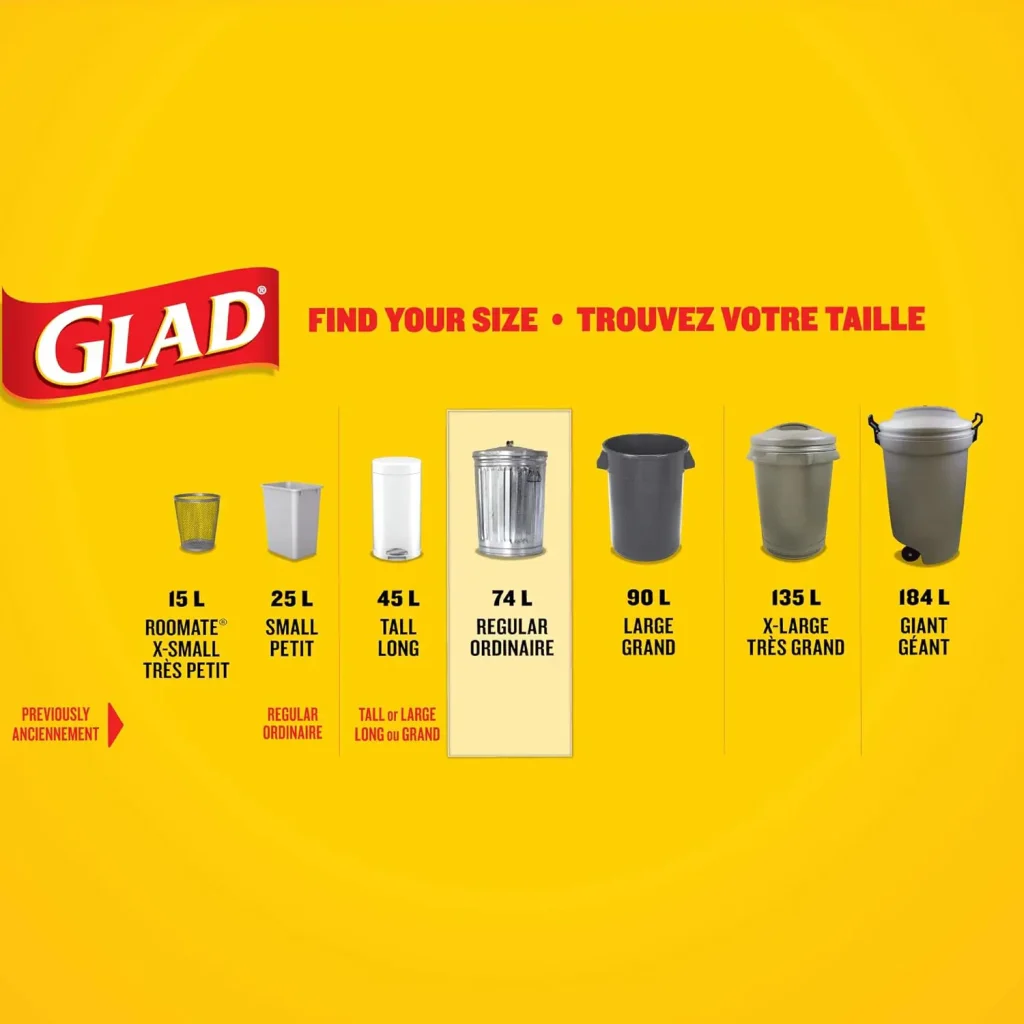 Glad Black Garbage Bags