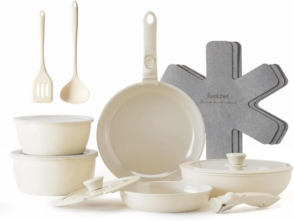 Pots and Pan Set Non Stick Ceramic