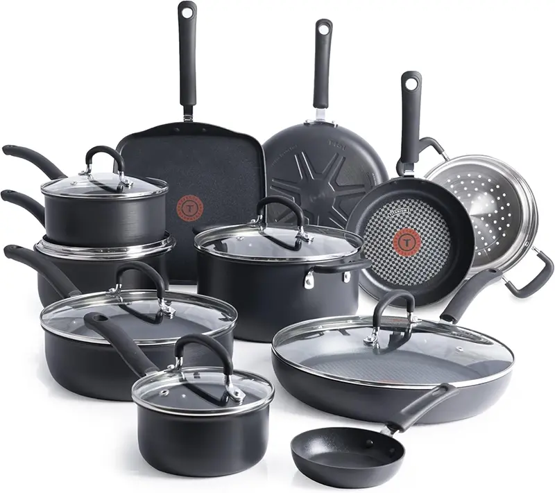 T-FAL 17-Piece Nonstick Cookware Set
