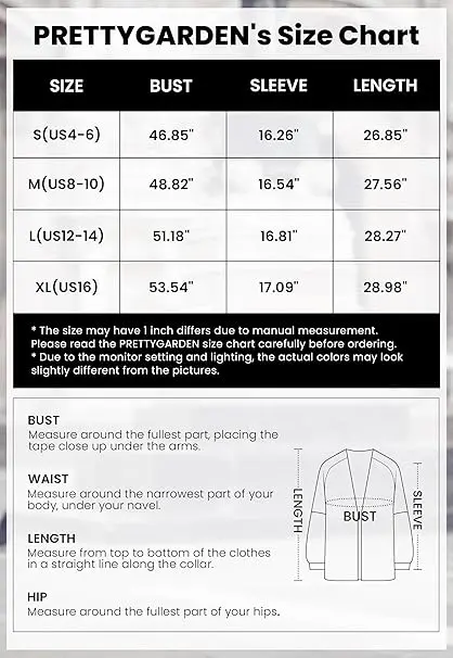 PRETTYGARDEN Cardigan Sweater off