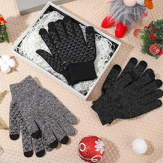 winter touchscreen gloves 3 pack
