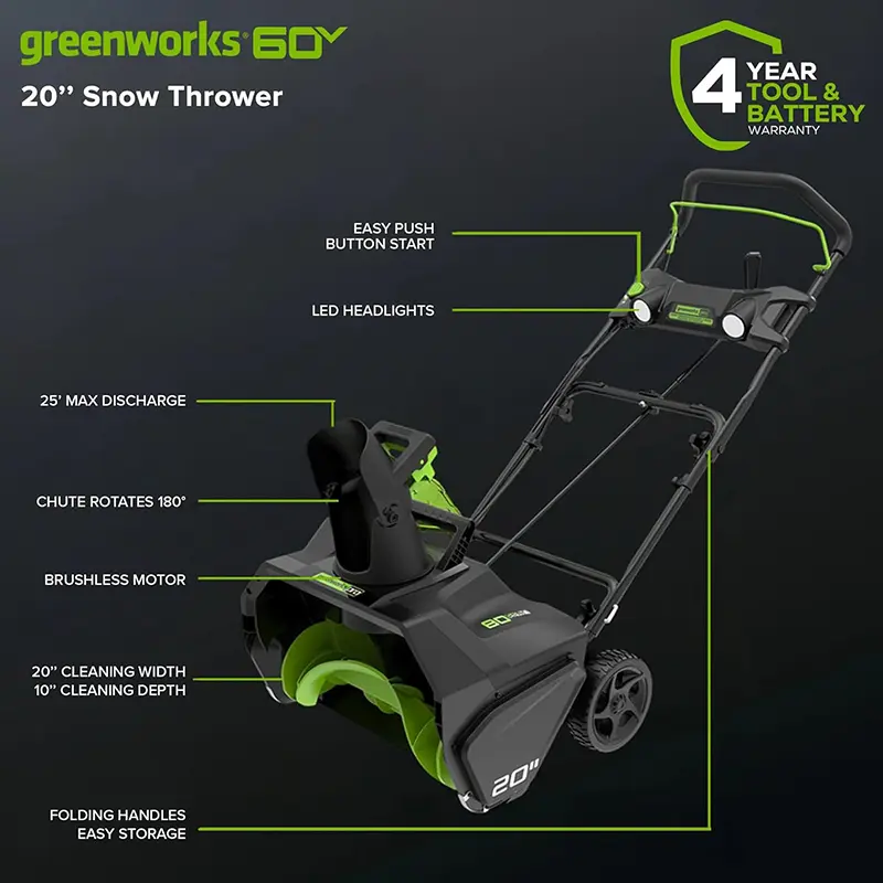 Greenworks 80V snow blower