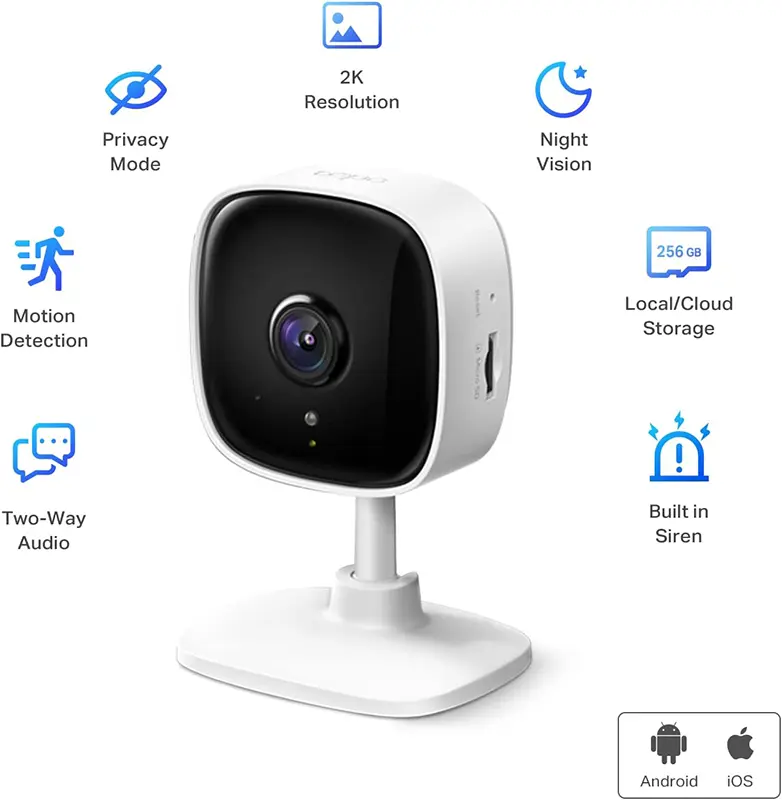 2K indoor security camera